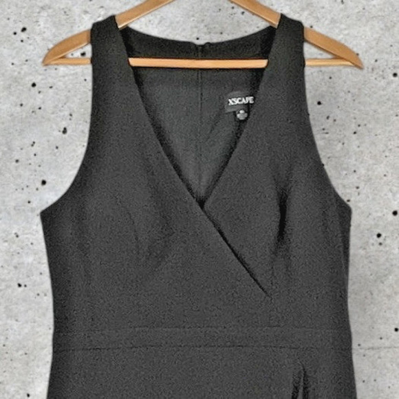 Xscape Elegant Cascading Ruffle Asymmetrical Maxi Dress Size 16 Wedding Guest - Picture 2 of 10